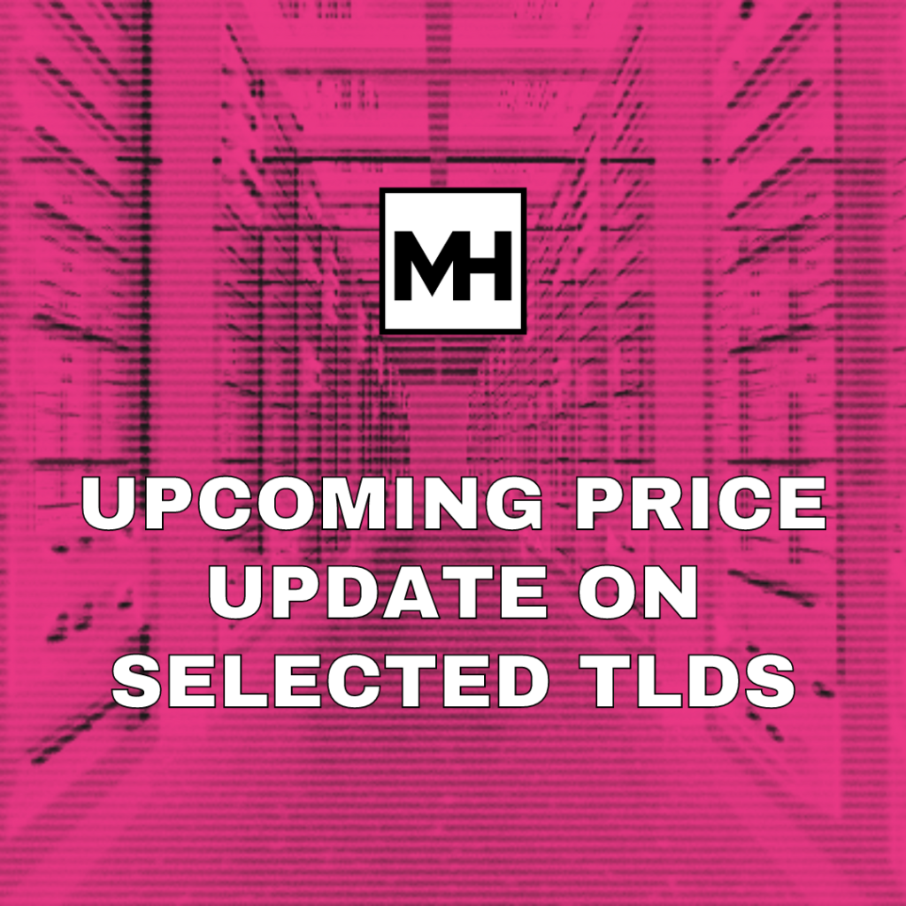 Upcoming price increase on selected TLDs